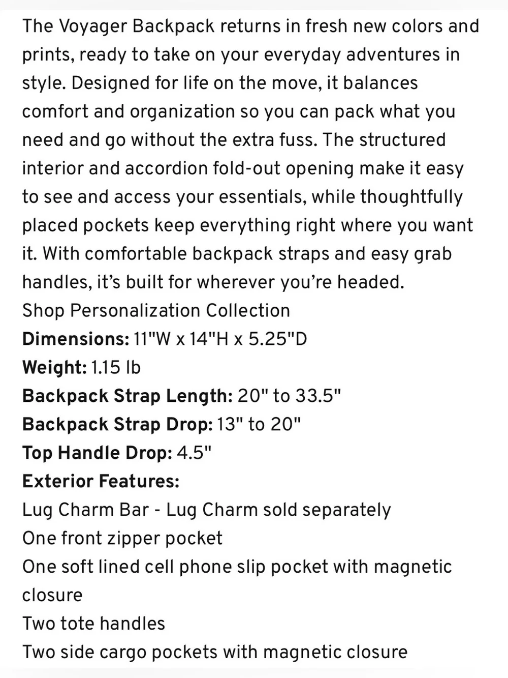 Lug Voyager Backpack NWT Brushed Aquamarine - Picture 8 of 11